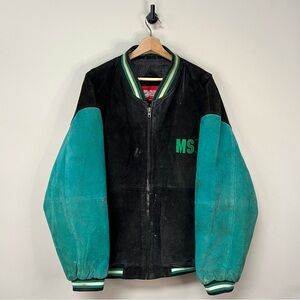 Vintage Michigan State Spartans Leather Varsity Jacket